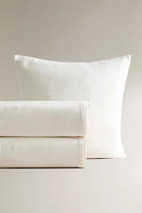 COUVRE-LIT LIN BRODERIE