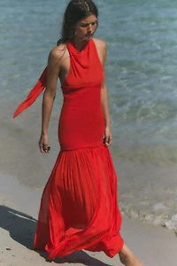 COMBINATION HALTER VOLUME DRESS