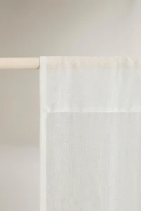 RIDEAU DOUBLE LARGEUR OPACITÉ FAIBLE
