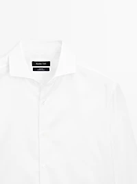Chemise slim serge 100 % coton