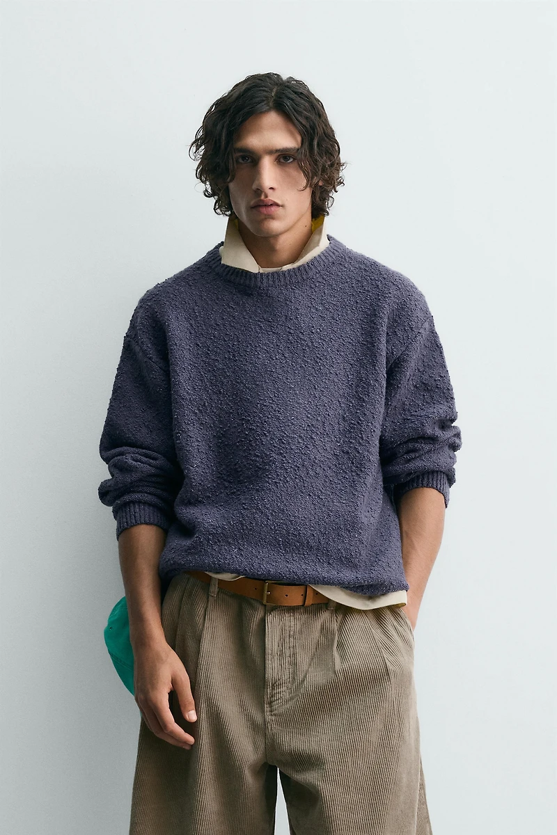 PULL STRUCTURÉ BOUCLÉ