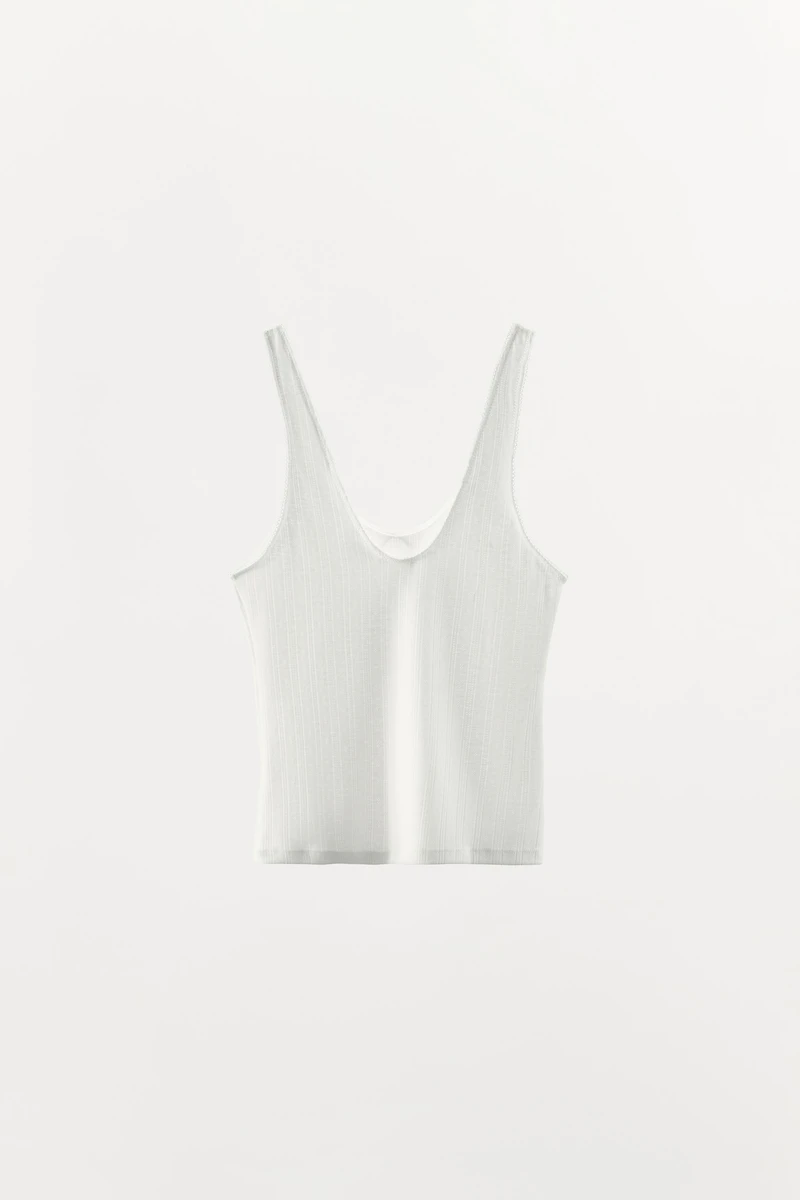 POINTELLE BOW TOP