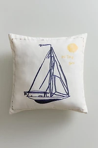 BOAT THROW PILLOW COVER