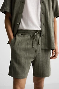 JACQUARD TEXTURED SHORTS
