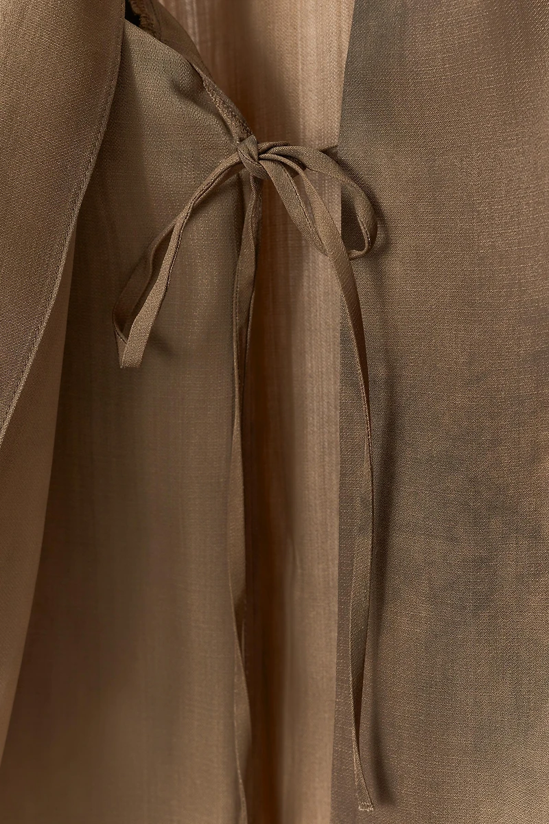 CHEMISE CACHE-CŒUR IMPRIMÉE