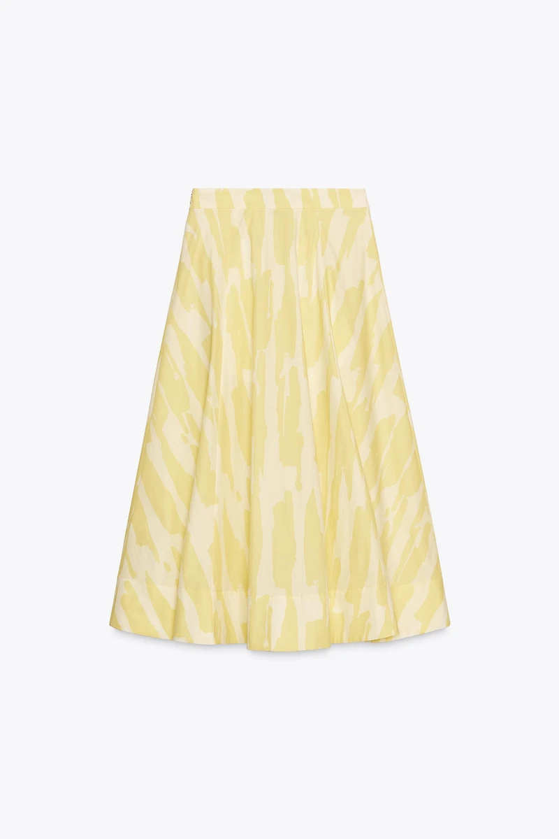 PRINTED MIDI SKIRT ZW COLLECTION