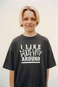 GRAFFITI PRINT T-SHIRT