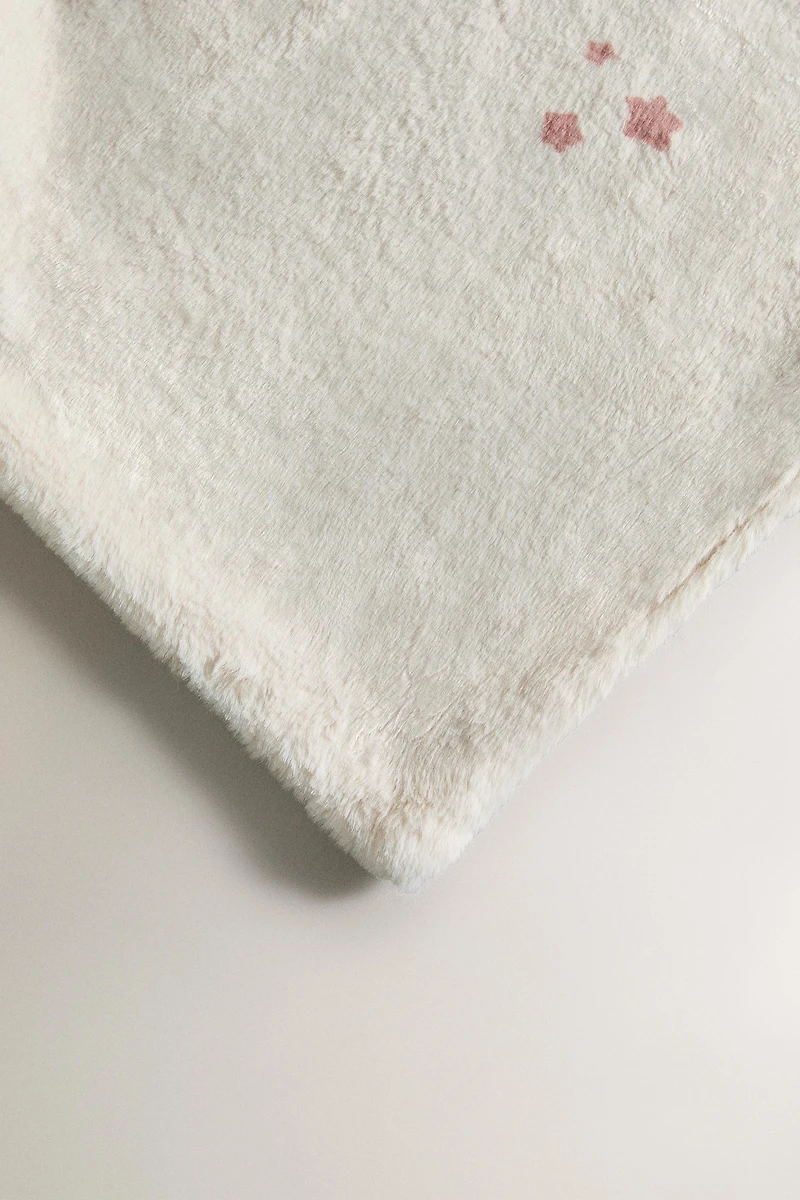 CHILDREN'S SOFT BLANKET SKATING DOG
