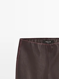 Nappa leather leggings
