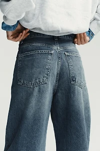 TRF EXTRA WIDE LEG HIGH WAIST JEANS