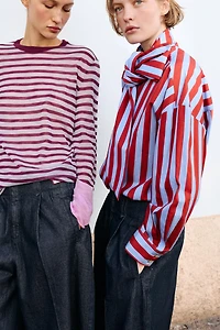 STRIPED KNIT JUMPER