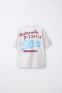 T-SHIRT IMPRIMÉ PIZZERIA