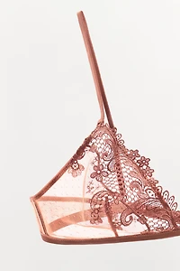 EMBROIDERED TRIANGLE BRA
