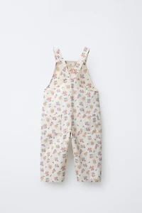 LONG FLORAL OVERALLS