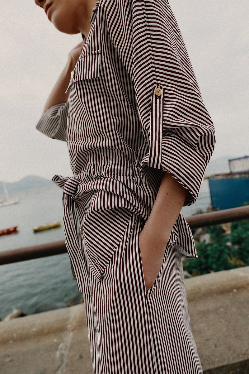 STRIPED SAFARI SHIRT