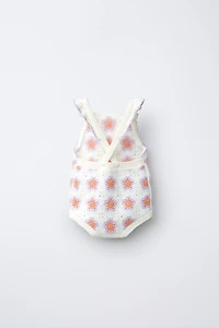BODY EN MAILLE À FLEURS CROCHET