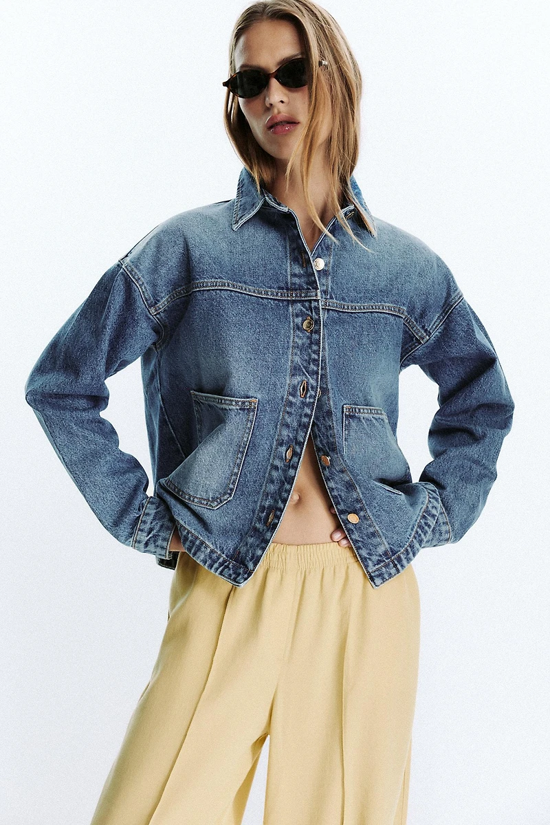 WIDE LEG SEAM PANTS