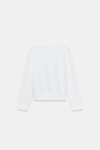 V-NECK BUTTON-UP TOP