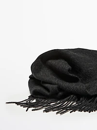 Wool blend scarf