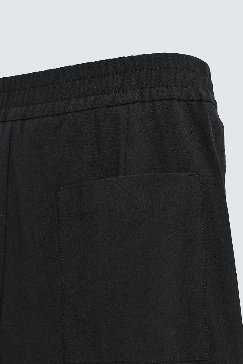 RELAXED FIT COTTON BERMUDA SHORTS
