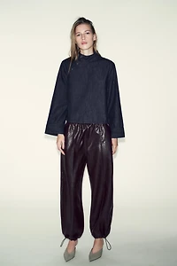 Z1975 DENIM HIGH COLLAR SHIRT