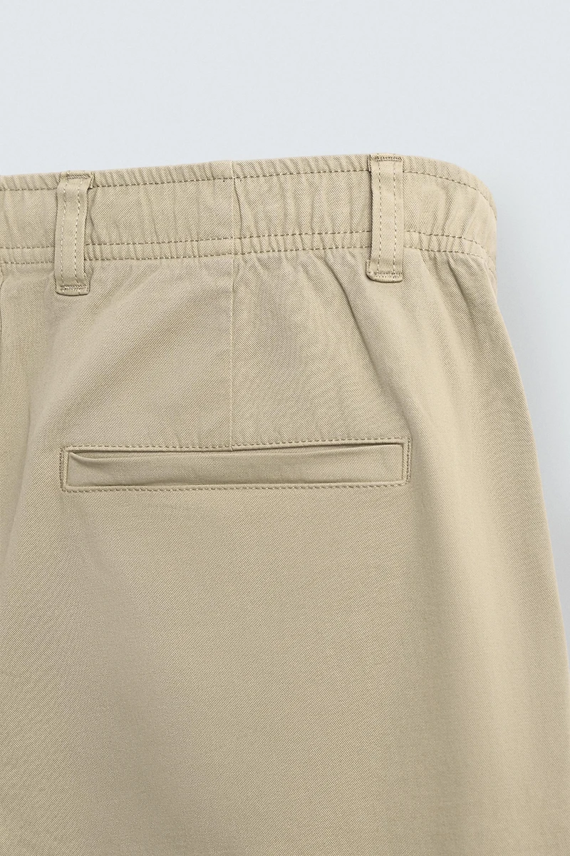 STRAIGHT FIT TWILL PANTS