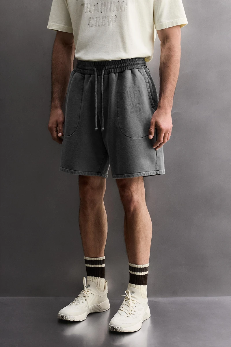 WASHED TRAINING JOGGER SHORTS