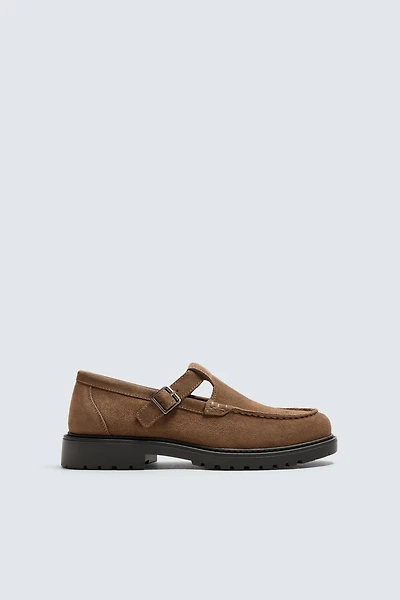 LEATHER BUCKLE SHOES
