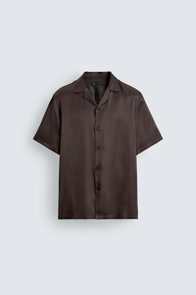 CHEMISE SATINÉE RELAXED FIT
