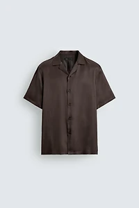 CHEMISE SATINÉE RELAXED FIT
