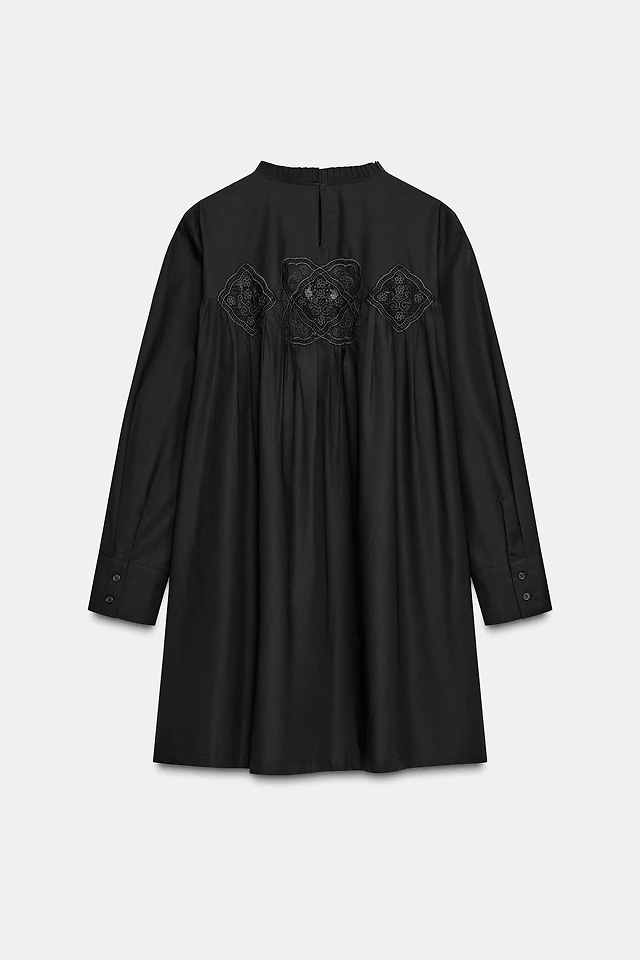 Zara EMBROIDERED ZW COLLECTION DRESS | Place Rosemre
