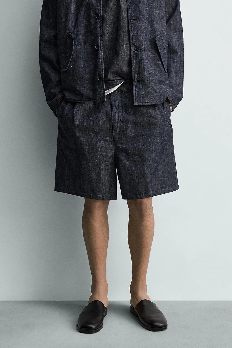 LIGHTWEIGHT DENIM SHORTS