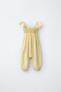 LONG POLKA DOT OVERALLS