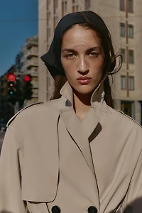 TRENCH LONG CEINTURÉ WINDPROOF WATER REPELLENT