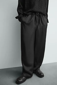 PANTALON JOGGING FLUIDE À TAILLE ÉLASTIQUE