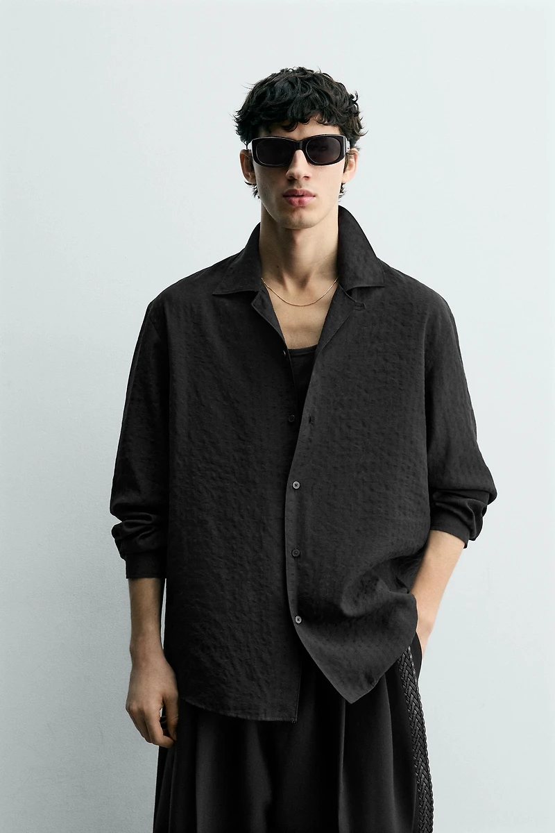 JACQUARD DOT SHIRT