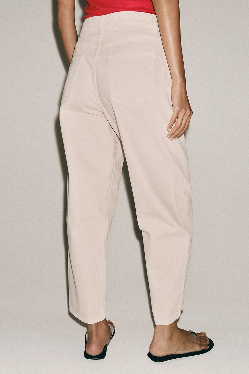 ZW COLLECTION TAPERED MID-RISE JEANS