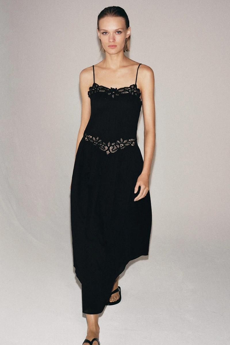 ZW COLLECTION LACE MIDI DRESS
