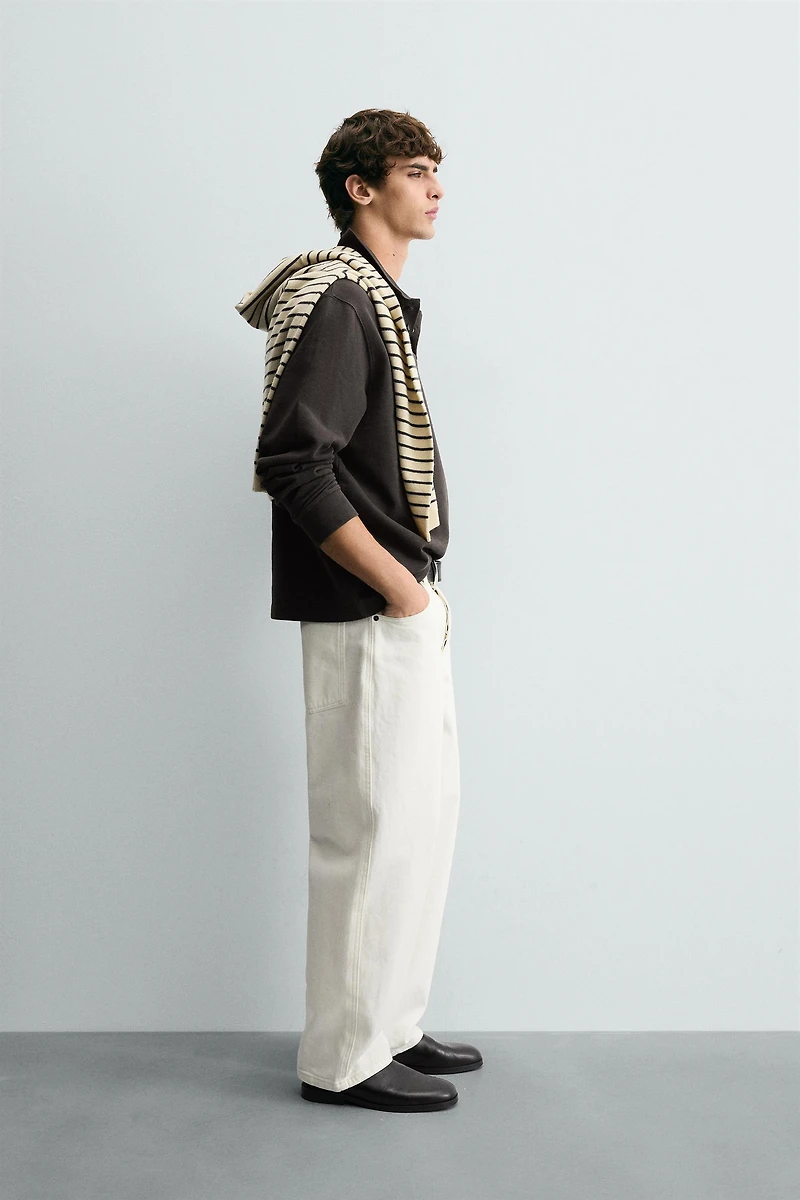 POLO STRUCTURÉ DÉLAVÉ