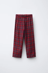 6-14 ANS/ PYJAMA À CARREAUX EN FLANELLE