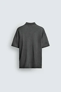 RELAXED FIT KNIT POLO SHIRT