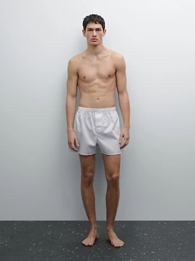Checked mini boxers