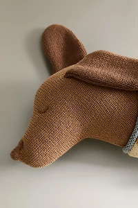 KIDS KNITTED DOG CUSHION