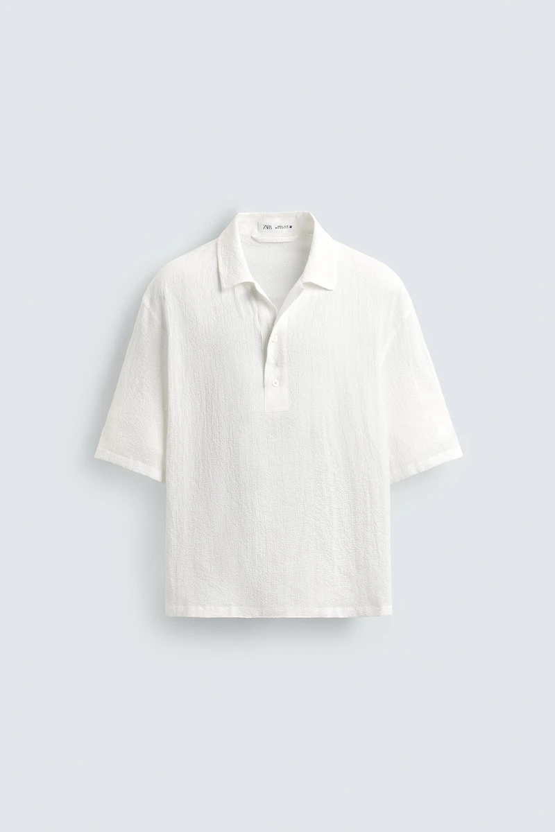 TEXTURED POLO SHIRT