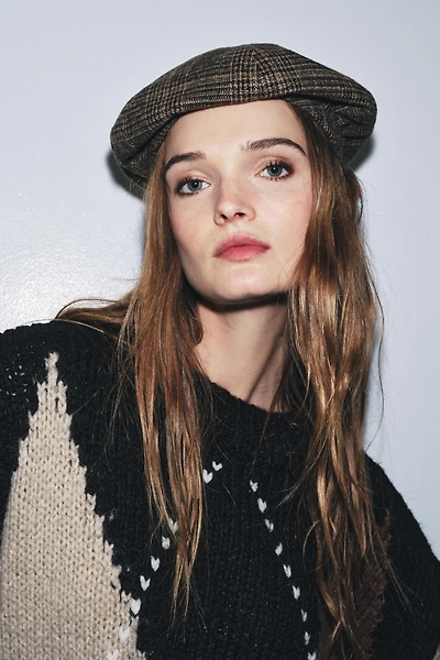 WOOL PLAID BERET