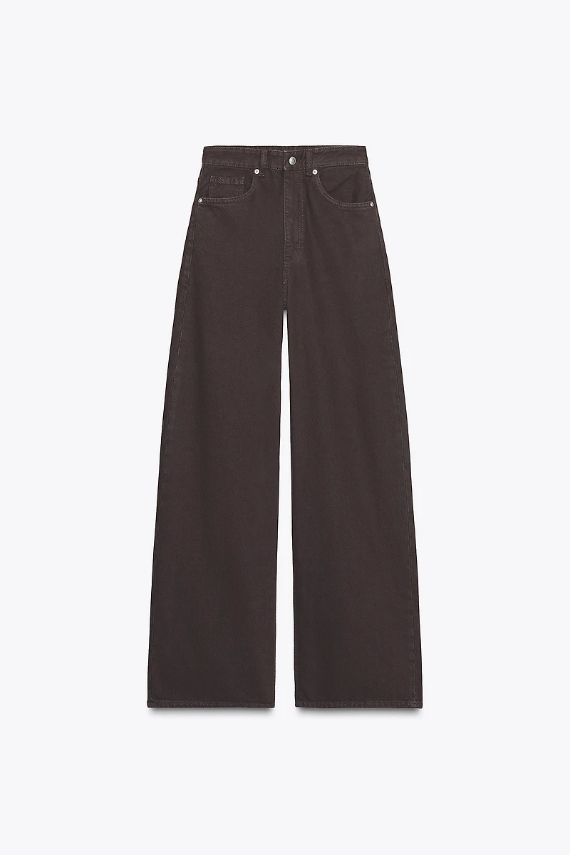 TRF EXTRA WIDE LEG HIGH WAIST JEANS