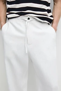 Pantalon jogging 100 % lin