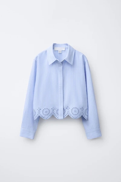 SCHIFFLI HEM SHIRT