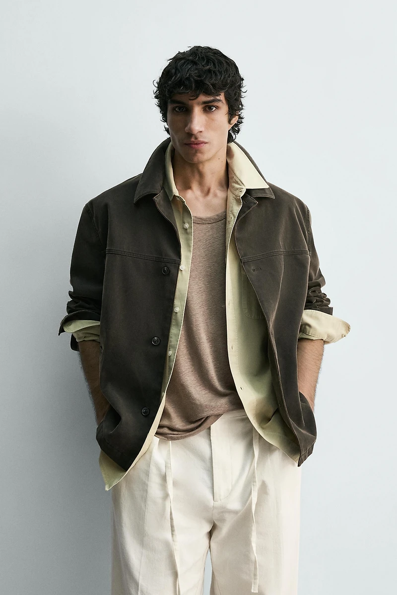 WASHED BOXY FIT JACKET