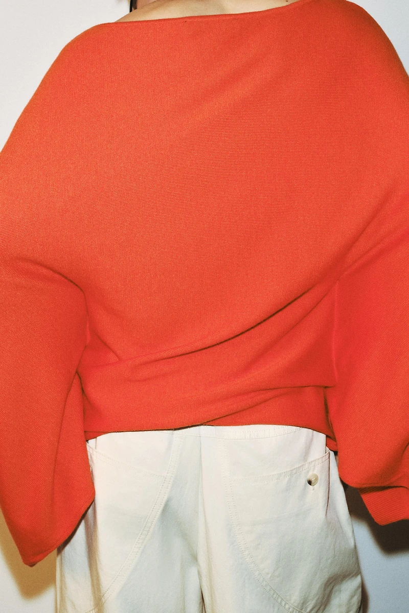 BATWING SLEEVE KNIT JUMPER